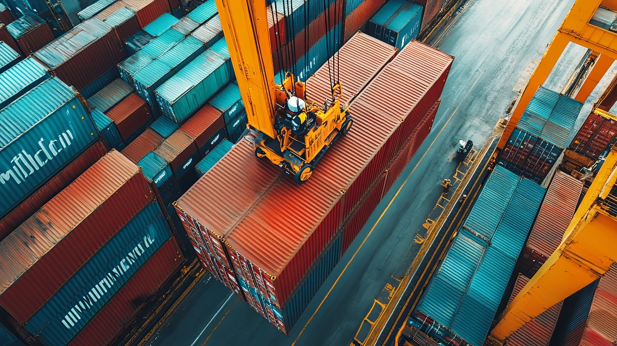 Business handshake choosing a cargo forwarder partner